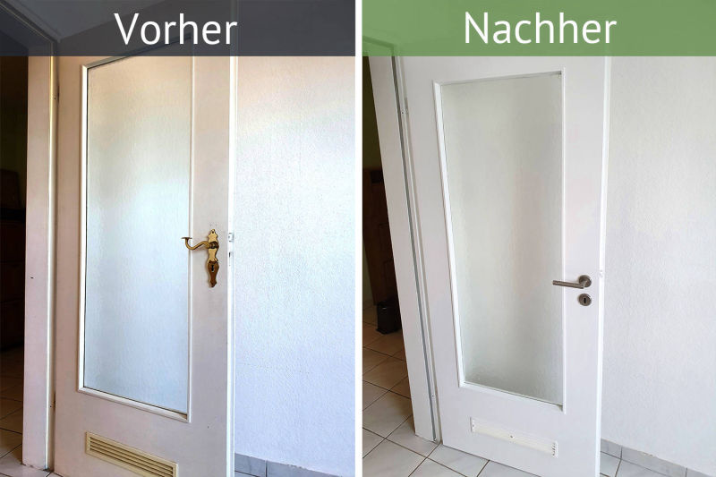 Tür lackieren weiss